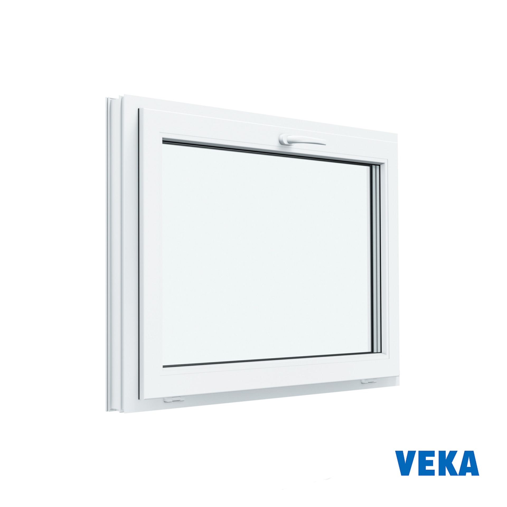 Пластиковое окно ПВХ VEKA одностворчатое 500x700мм (ВхШ) Однокамерное